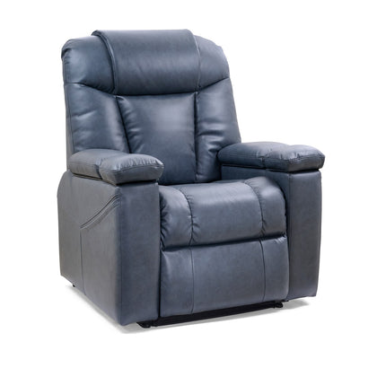 Golden Rhea PR442 lift chair in Lagoon, three-quarter view from the right