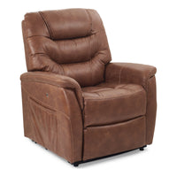 Golden Dione PR446 lift chair in Acorn, three-quarter view from the right