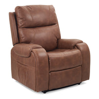 Golden Titan PR448 lift chair in Acorn, three-quarter view from the right