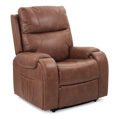 Golden Titan PR448 lift chair in Acorn, three-quarter view from the right