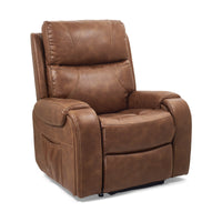 Golden Titan with Twilight PR449 lift chair in Acorn, three-quarter view from the right