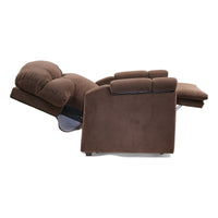 Cloud+ in Hazelnut, reclined with the feet raised, side view