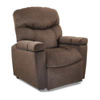 Golden Cloud+ PR511 lift chair in Hazelnut, three-quarter view from the right