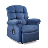 Golden Cloud with Twilight PR515 lift chair in Calypso, three-quarter view from the right