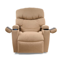 With the arm compartments open on the Cloud+ Luxe with Twilight