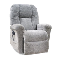 Golden Cloud Elite with Twilight PR527 lift chair in Slate, three-quarter view from the right