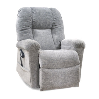 Golden Cloud Elite with Twilight PR527 lift chair in Slate, three-quarter view from the right