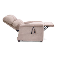 Comforter in Sandstorm, reclined with the feet raised, side view