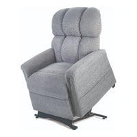 Comforter with MaxiComfort in Anchor, lifted to help the user stand, three-quarter view from the left