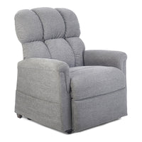 Golden Comforter with MaxiComfort PR535 lift chair in Anchor, three-quarter view from the right
