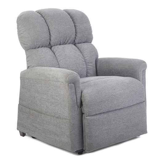 Golden Comforter with MaxiComfort PR535 lift chair in Anchor, three-quarter view from the right
