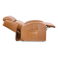 EZ Sleeper Slim with Twilight in Sparrow, fully reclined, side view