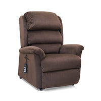 Golden Relaxer PR766 lift chair in Hazelnut, three-quarter view from the right