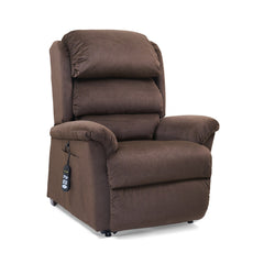 Golden Relaxer PR766 lift chair in Hazelnut, three-quarter view from the right