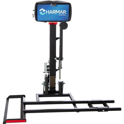 Harmar AL015 micro scooter lift with the platform lowered