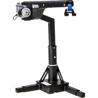 Harmar AL215 inside hoist lift, angled view of the boom and post