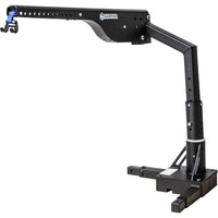 Harmar AL215 inside hoist lift, boom extended