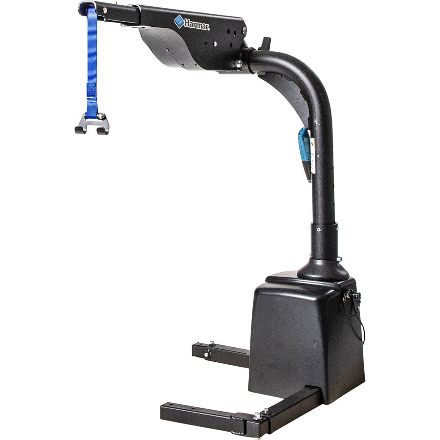 Harmar AL425HD inside hoist lift, front view