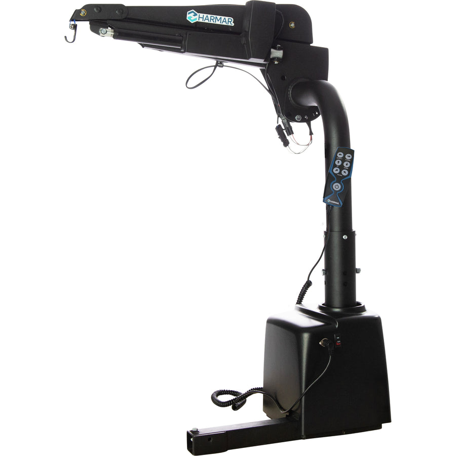 Harmar AL435 three axis inside hoist lift, front view