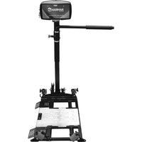 Harmar AL580HDX power wheelchair lift with the platform lowered