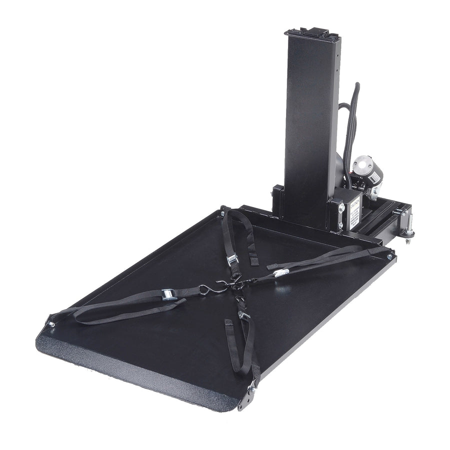 Harmar AL690 side door hybrid platform lift, platform folded