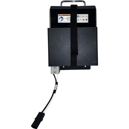 Harmar battery pack with charger for a vehicle lift