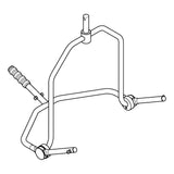 Joerns drawing of the Hoyer 4-point positioning cradle with its pivot handle and four sling studs