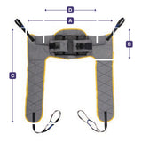 Hoyer Access Sling dimension drawing