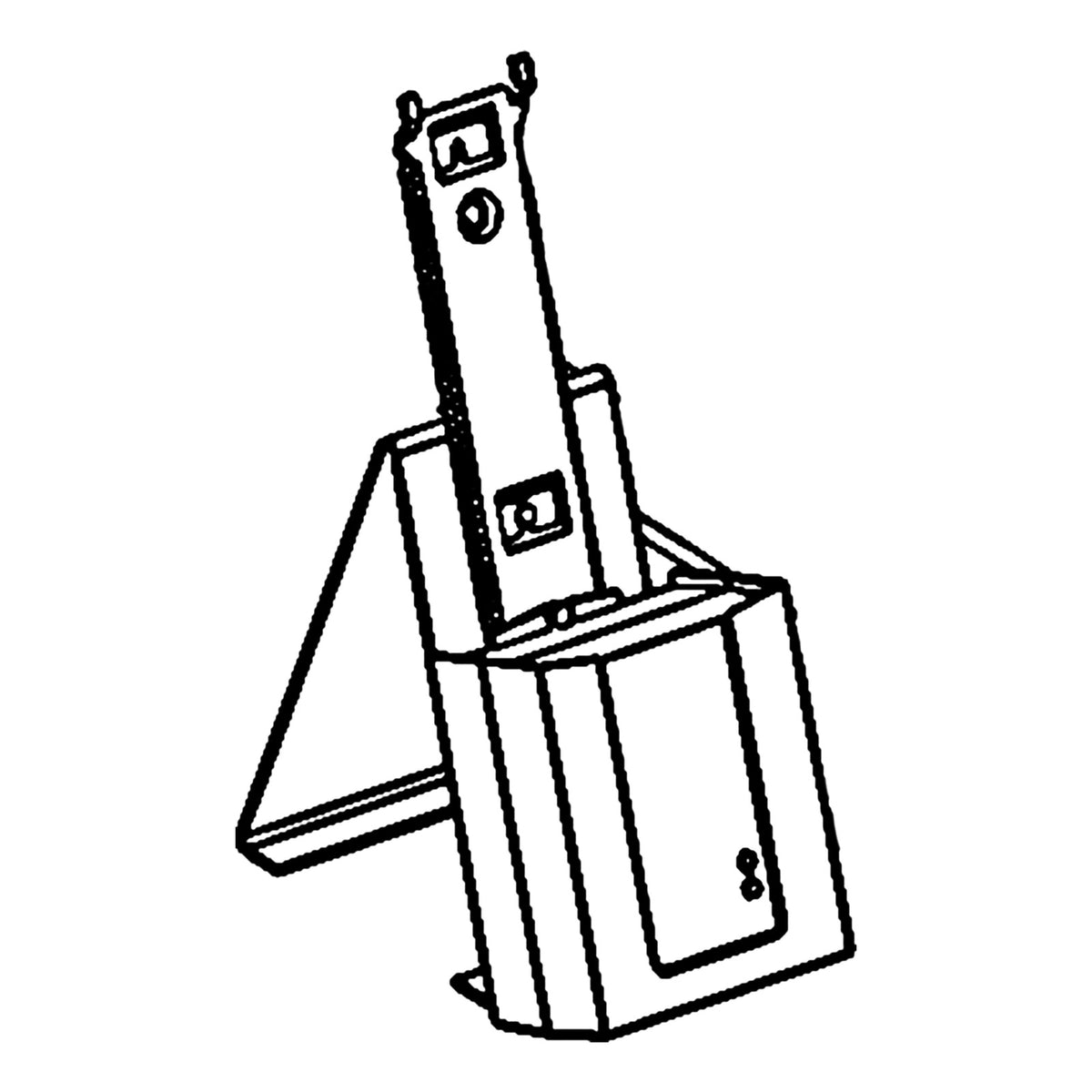 Joerns drawing of the Hoyer charger and stand 0Y0053 for battery pack 0Y0067