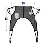 Hoyer Classic U-Sling dimension drawing