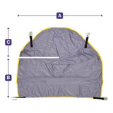 Hoyer Comfort Amputee Sling dimension drawing