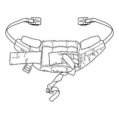Hoyer Deluxe Stand-Aid Clip Sling laid flat