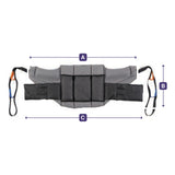 Hoyer Deluxe Stand-Aid Sling dimension drawing