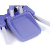 Hoyer Elevate angled foot tray, which lifts off the base