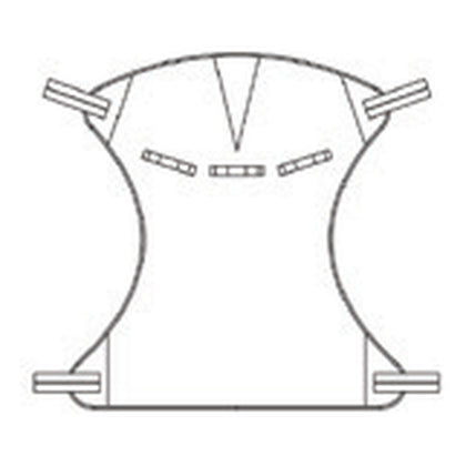 Hoyer Full Body Hammock Sling laid flat