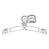 Joerns drawing of the 6-point loop spreader bar with scale for the Hoyer HPL700
