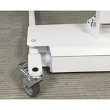 Hoyer HPL700 base leg and front caster on carpet