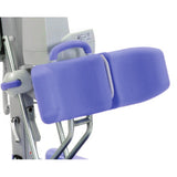 Hoyer Journey contoured knee pad on its height adjustment post