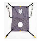 Hoyer Long Seat Mesh Commode Sling laid flat
