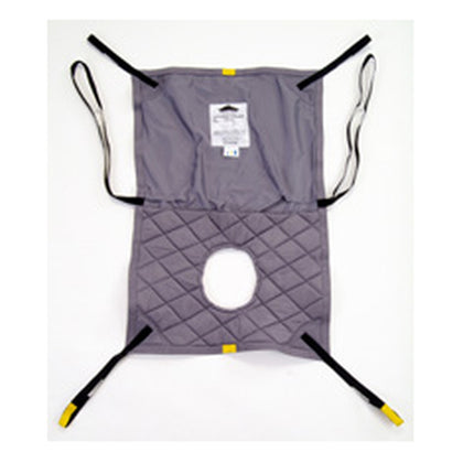 Hoyer Long Seat Mesh Commode Sling laid flat