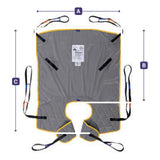 Hoyer Quick Fit Deluxe Sling dimension drawing