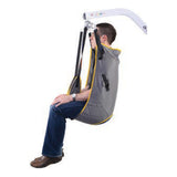 A person lifted in a Hoyer Quick Fit Sling