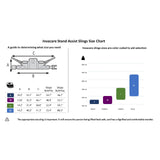 Invacare Premier Stand Assist Sling size chart