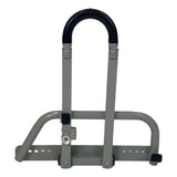 The Invacare CS600 assist rail in light gray with a black grip, shown in the fixed 36" bed version