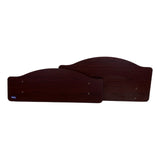 Invacare CS600 headboard and footboard in African Walnut, the Amherst style, shown in the 36" size. The 42" set is the same style, wider