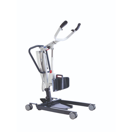Invacare ISA Compact stand assist lift, three-quarter view