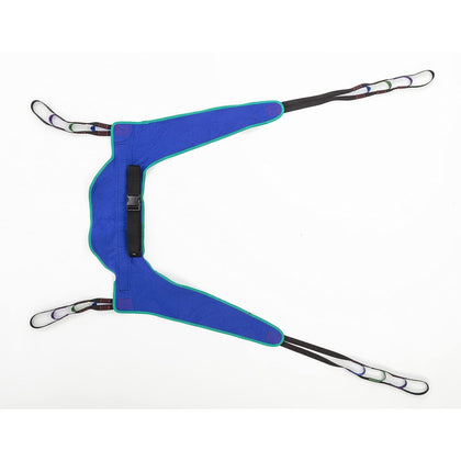 Invacare Reliant Toileting Sling with waist belt laid flat