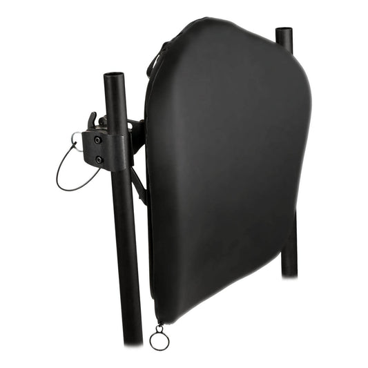 JAY J3 back mounted on wheelchair back canes with quick release hardware