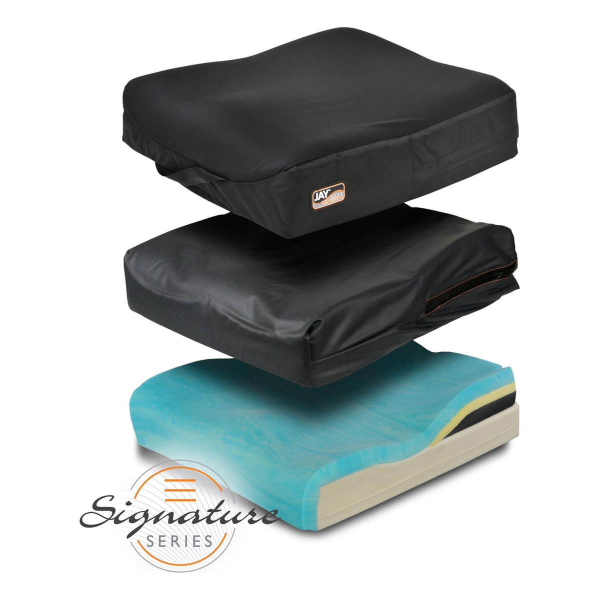 JAY Union Replacement Outer Cover: JAY Union layers: Ionic+ outer cover, inner cover and the foam base with its memory foam top