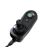 Close up of the joystick controller on the Pride Jazzy EVO 614